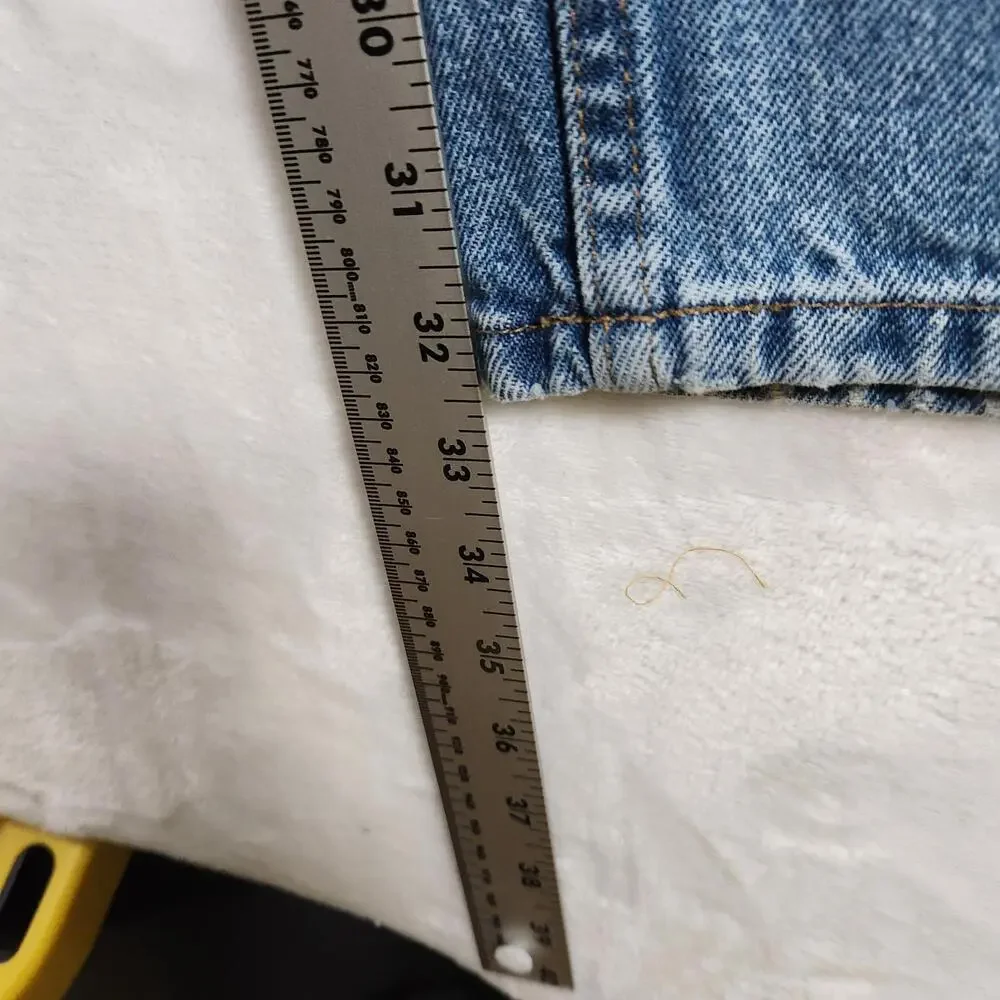 LL Bean‎ Jeans 36x34 Natural Fit Relaxed Tapered Light Wash Rugged Denim